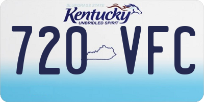 KY license plate 720VFC