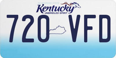 KY license plate 720VFD