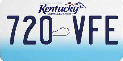 KY license plate 720VFE