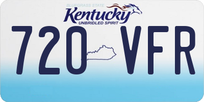 KY license plate 720VFR