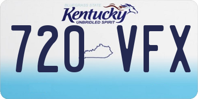 KY license plate 720VFX