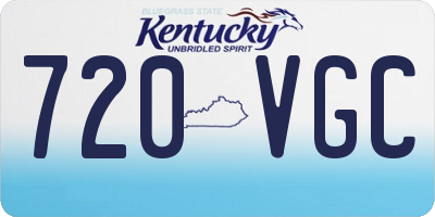 KY license plate 720VGC