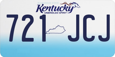 KY license plate 721JCJ