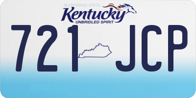 KY license plate 721JCP