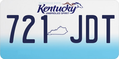 KY license plate 721JDT