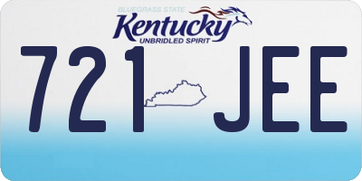 KY license plate 721JEE