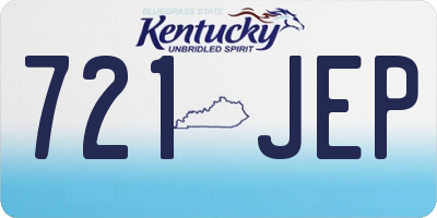 KY license plate 721JEP