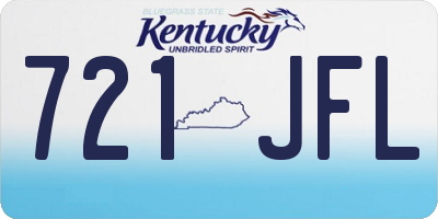 KY license plate 721JFL
