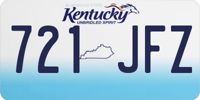KY license plate 721JFZ