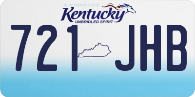 KY license plate 721JHB