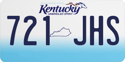 KY license plate 721JHS