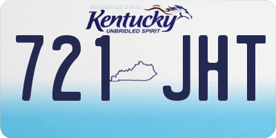 KY license plate 721JHT