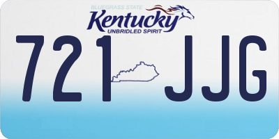 KY license plate 721JJG