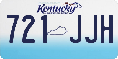 KY license plate 721JJH