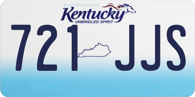 KY license plate 721JJS