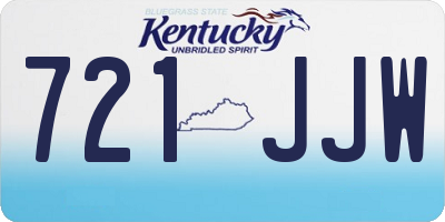 KY license plate 721JJW