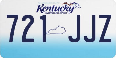 KY license plate 721JJZ