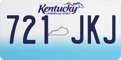 KY license plate 721JKJ