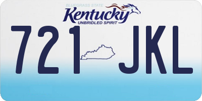 KY license plate 721JKL