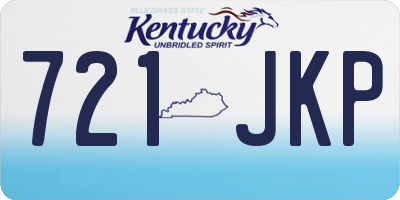 KY license plate 721JKP