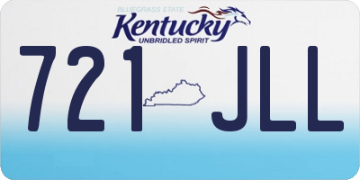 KY license plate 721JLL