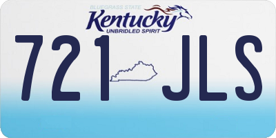 KY license plate 721JLS
