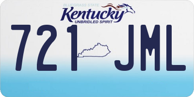 KY license plate 721JML
