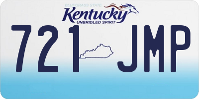 KY license plate 721JMP