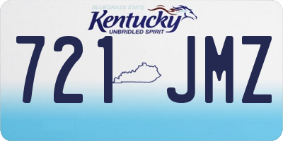 KY license plate 721JMZ