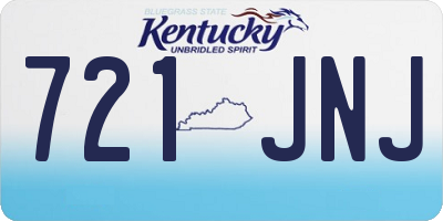 KY license plate 721JNJ