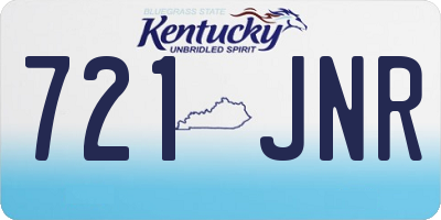 KY license plate 721JNR
