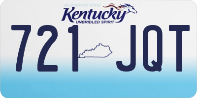 KY license plate 721JQT