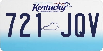 KY license plate 721JQV