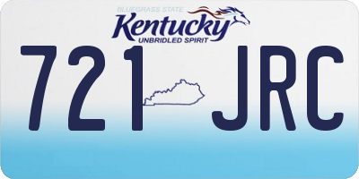 KY license plate 721JRC