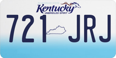 KY license plate 721JRJ