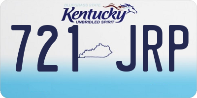 KY license plate 721JRP