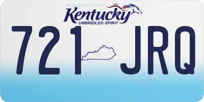 KY license plate 721JRQ