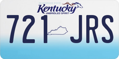 KY license plate 721JRS
