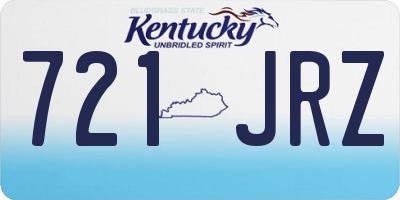 KY license plate 721JRZ