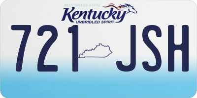 KY license plate 721JSH