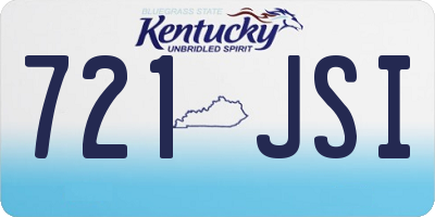 KY license plate 721JSI