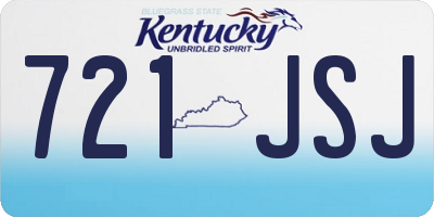 KY license plate 721JSJ