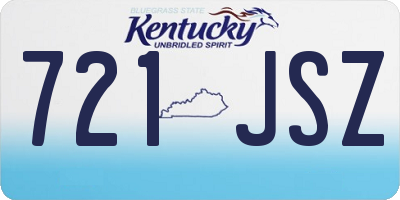 KY license plate 721JSZ