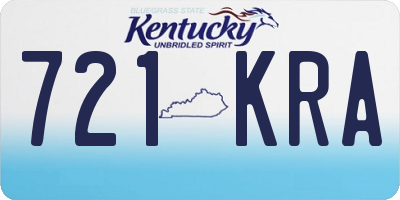 KY license plate 721KRA