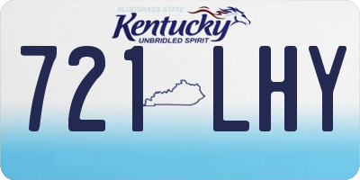 KY license plate 721LHY