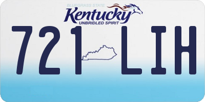 KY license plate 721LIH
