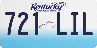 KY license plate 721LIL