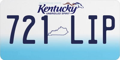 KY license plate 721LIP