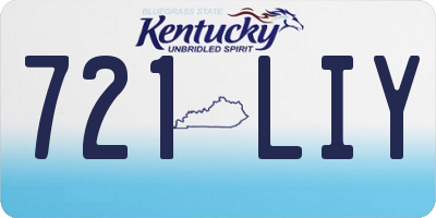 KY license plate 721LIY