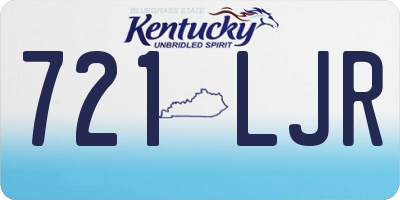 KY license plate 721LJR
